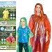 Lingito 20 Pack of Family Rain Ponchos | Disposable Emergency Ponchos | Perfect for Camping, Hiking & Travel