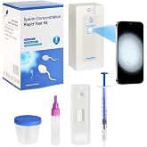 Sperm Microscope & At-Home Semen Analysis Fertility Test – 2-in-1 Fertility Check for Men | Single-Use Male Wellness Device f