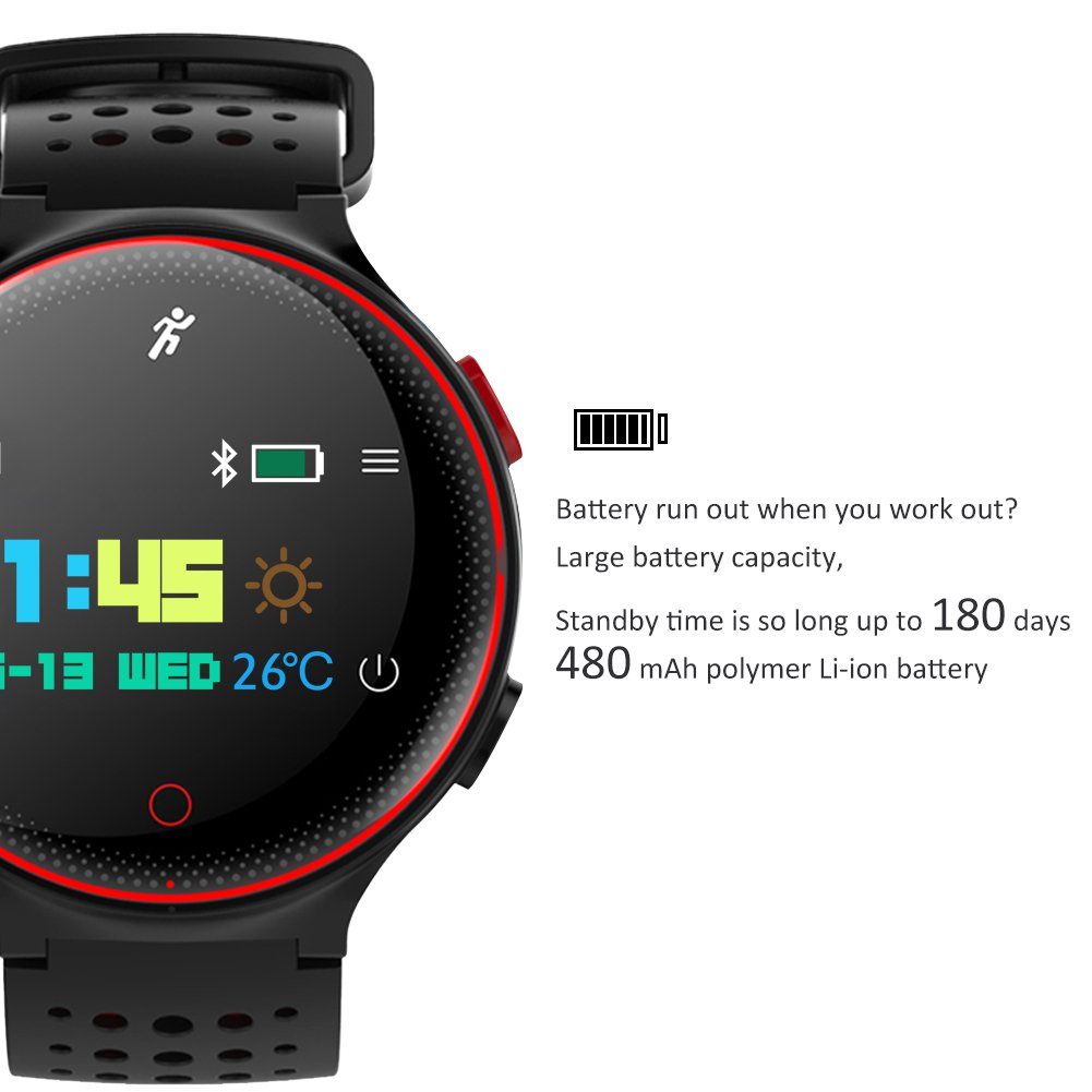 Kivors Pulsera Deportiva Inteligente Salud, IP68 Impermeable ...