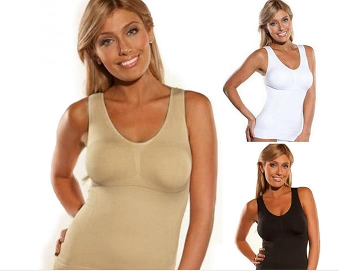Women's Body Shaper Builtin Bra Shapewear Tank Top Slimming Cami
