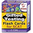 TestingMom.com SCAT Test Prep Flash Cards (School and College Ability Test) – Intermediate Level Grades 4 – 5 – Complete SCAT Test for Students Applying to Johns Hopkins Center for Talented Youth