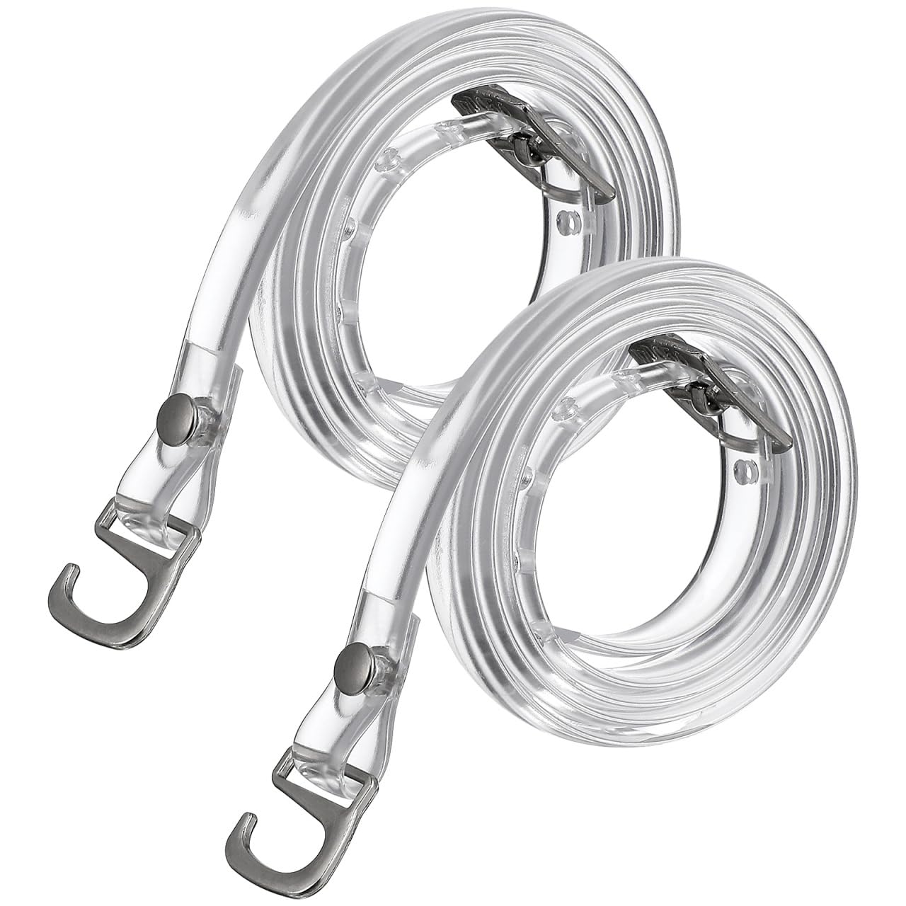 rosenice Clear Transparent Shoe Straps for Heels Adjustable Anti-Slip Invisible Shoe Laces with Buckle for Secure Fit and DIY Customisation