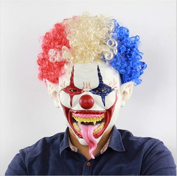 Waltz&amp;F Halloween Clown Terrorist Masks Creepy Scary Funny