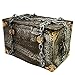Halloween Haunters Animated Screaming Moving Rolling Pirates Skeleton Chest with Chains Prop Decoration - Skull Eyes Strobe, Ghost Coffin Box - Battery Operated