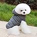SELMAI Fleece Dog Hoodie Winter Coat for Small Boy Dog Cat Puppy Cotton Hooded Jacket Chihuahua Clothes Grey S