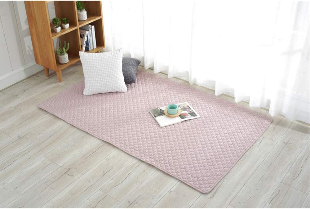 JeogYong Carpet, Children's Crawling Mat Sleeping Rug, Washable (Pink, 70x90cm)