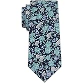 Mantieqingway Men's Cotton Printed Floral Neck Tie Skinny Tie