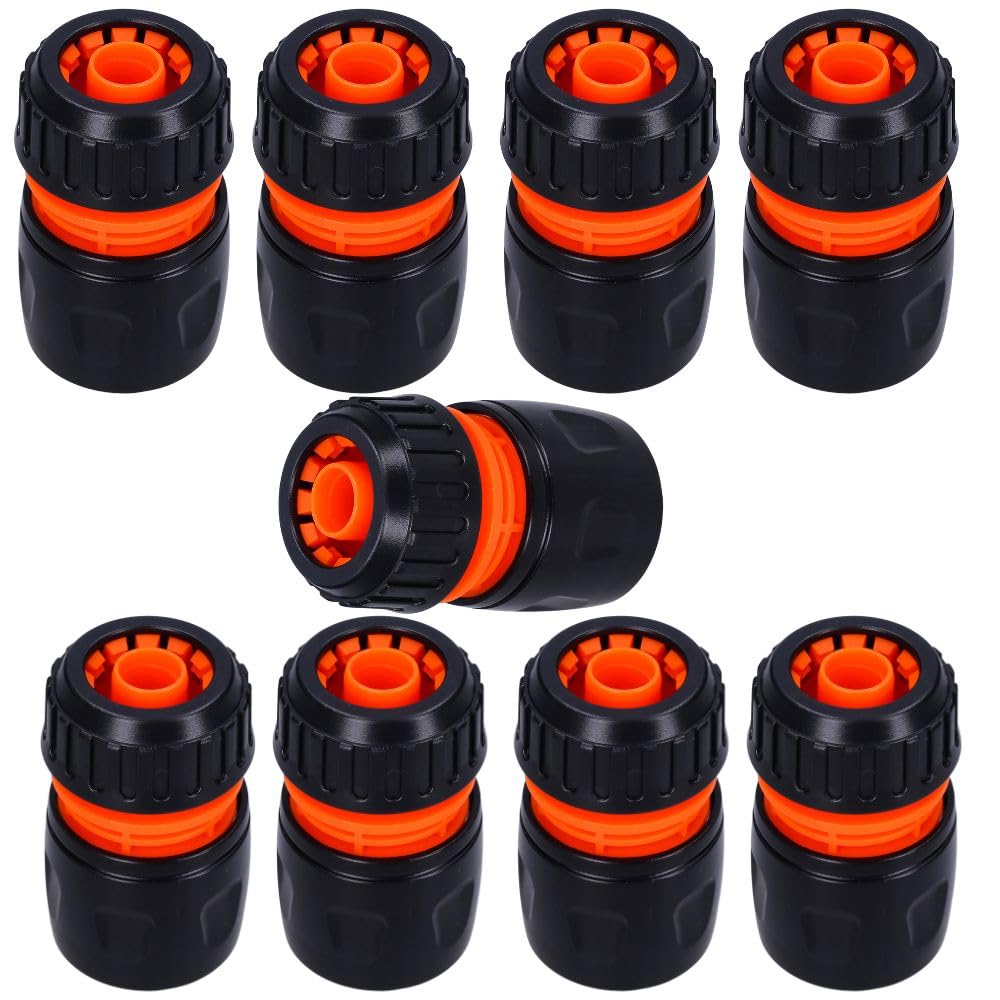 Coupling Set 9X Hose Connector for Join 1/2 Inch Hose Connection, Adapter Quick Coupling | Plastic Water Hose Connection Garden Hose Connection to Your Watering System | Garden Hose Adapter, Extender