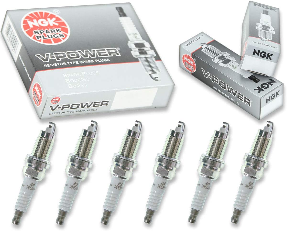 Amazon Com 6 Pcs Ngk V Power Spark Plugs For 1991 1998 Jeep Cherokee 4 0l L6 Engine Kit Set Tune Up Automotive