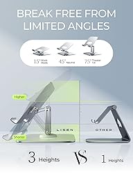 LISEN for iPad Stand for Desk,2025 Adjustable