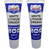 Lucas Oil 10533 White Lithium Grease - 8 Ounce Squeeze Tube, 2 Pack