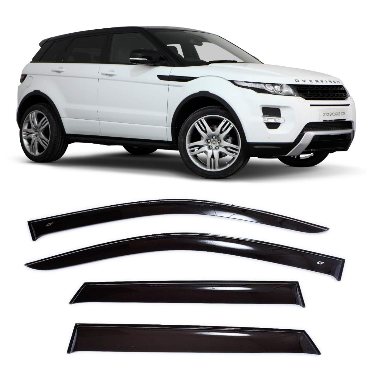 CT Wind Visor Deflectors Set of 4Piece Window Air Guard Deflectors for