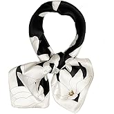 JERLA Women's Men's Small Square 100% Real Mulberry Silk satin Scarfs Hair head face scarf 21" x 21"