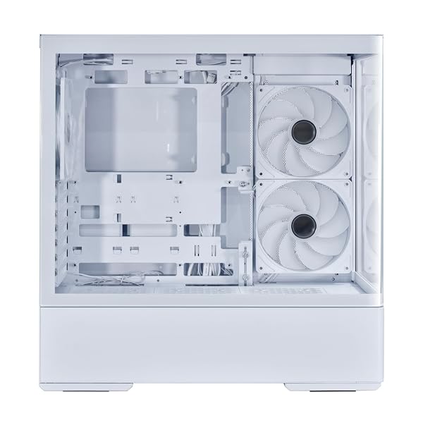 LIAN LI MID-TOWER ATX PC CASE, 3 X 140MM ARGB FANS, CHASSIS WITH FRONT & SIDE TEMPERED GLASS PANELS, LIQUID COOLING READY, GAMING COMPUTER CASE, (CG237 RGB – ATX -WHITE)