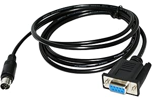 DB9 9PIN Female to Mini DIN 8PIN MD8 Adapter GT01-C30R4-8P Cable for Mitsubishi GT11/GT15 to FX3U/FX2N/FX1N Communication KAB