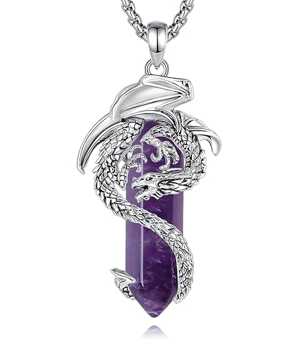 Vito Phoenix Necklace – Silver Plated Copper With Obsidian