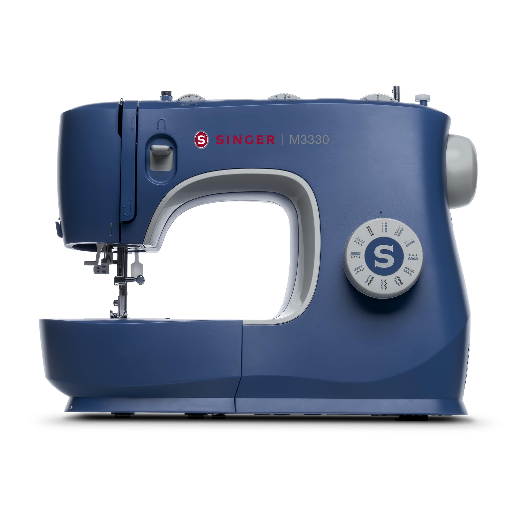 Máquina de coser SINGER® M3330 azul marino con accesorios, ideal para principiantes