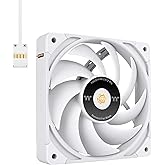 Thermaltake TOUGHFAN EX14 Pro Snow PC Cooling Fan, Magnetic Connection, Swappable Fan Blade, PWM Controlled 500~2000 RPM, Air Flow 119.6 CFM, 140mm Case/Radiator Fan (3 Pack) CL-F172-PL14WT-A