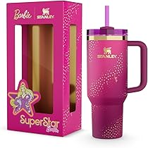 Stanley x Barbie™ '70s Superstar Quencher 40 Oz | Handle and Straw