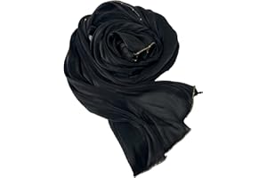 HURESON Women Premium Hijab Scarf for Women Lightweight 4 Edges Beaded Shimmer Hijabs Crepe Scarves Shawls Head Wraps Shiny