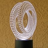 Optical Illusion 3D Corkscrew Lighting by Playtime 123 is a Great Nightlight with a Soft Subtle Glow for Kids. These Eco-friendly Laser Cut Precision LED Lights Make Beautiful Gifts for Mom and Amazing Desk Lamps for Dad. Start Enjoying your very own Multicolored USB Powered Light Today!