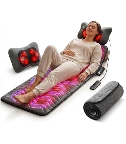 Amazon.com: Snailax Massage Mat, Full Body Massage pad with 10 Vibration Motors and 4 Heating pad, Vibration pad for Back, Waist, Legs Pain,Gifts : Health & Household Amazon.com: Snailax Massage Mat, Full Body Massage pad with 10 Vibration Motors and 4 Heating pad, Vibration pad for Back, Waist, Legs Pain,Gifts : Health & Household