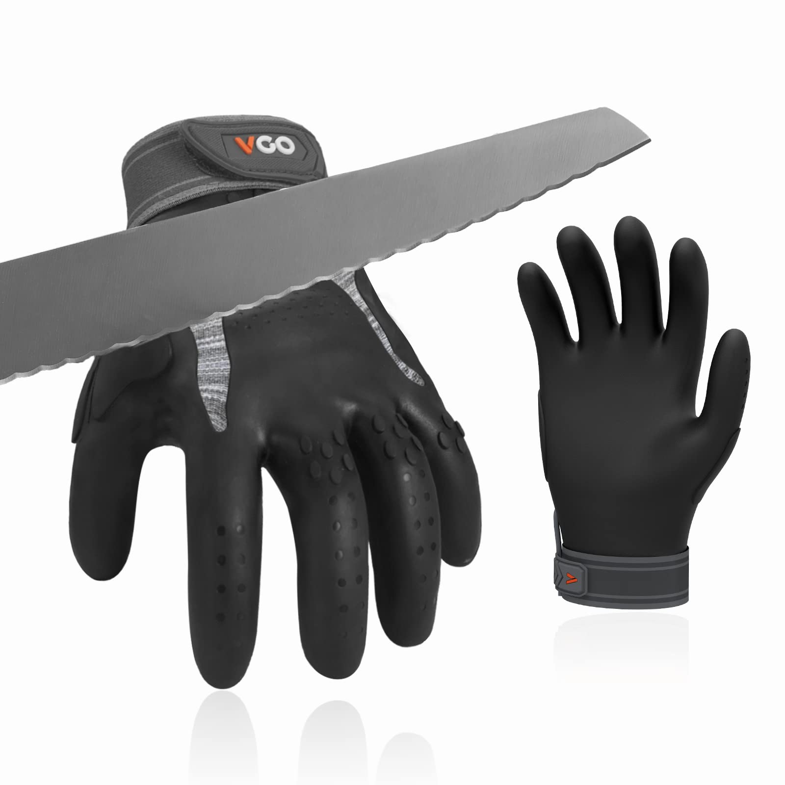 Vgo... NGG X1 1Pair Seamless Utility Gloves,Cut Resistant Safety Work Gloves,HPPE Anti-cut Liner,EN388 level C,ANSI level A3,Anti-slip Palm Mechanic Gloves(TP1112HY)