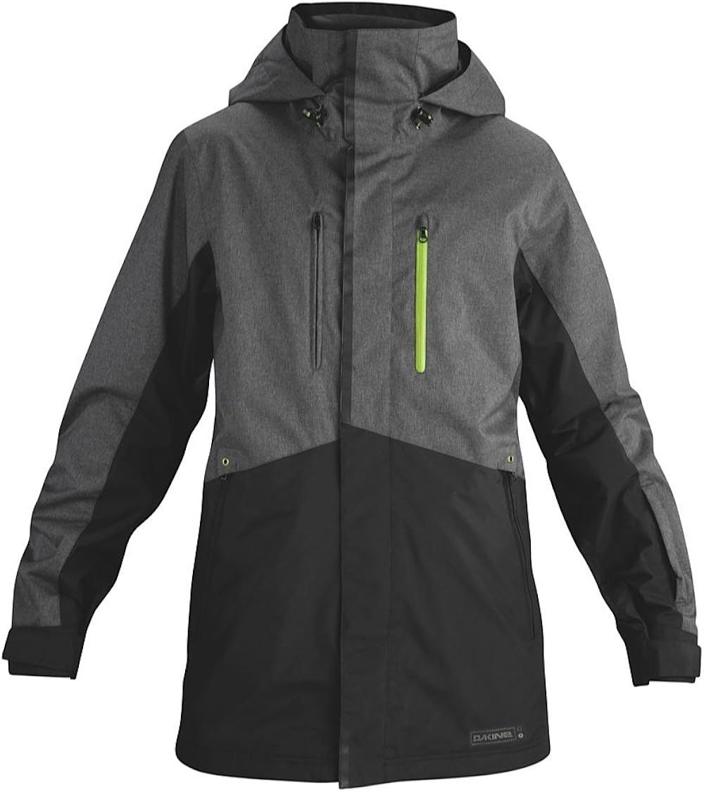 Dakine Men's Fuse Jacket, Charcoal Heather/Black, Large