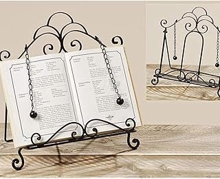 Rustikaler Buchständer Buchstütze Kochbuchhalter Eisen