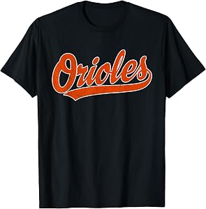 Retro Oriole Vintage Athletic Design for Women Men Kids T-Shirt