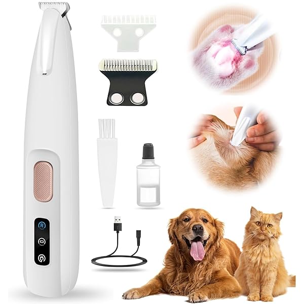 Cortapatas Para Perros Recargable USB - Recortador Silencioso Con LED