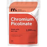 Chromium Picolinate 1,000 mcg Per Serving, 500 Softgels, 1 Year Supply | Metabolism and Wellness Support* | Chelated Essential Mineral Supplement with MCT Oil | Non-GMO