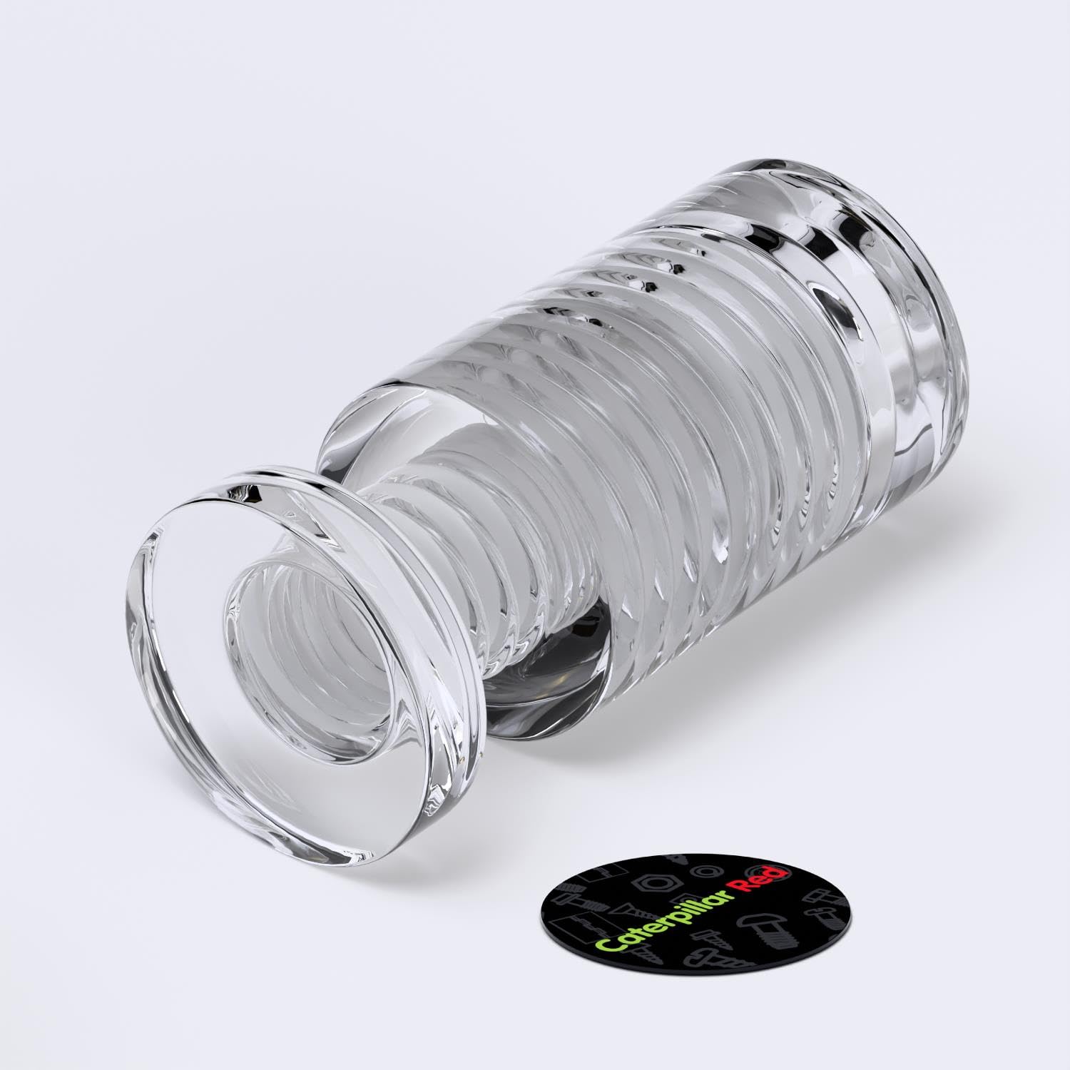 4 x Clear Standoffs, Glass Like, Acrylic, Transparent spacers, Plastic, wallmount, Display Signs, Through Hole Panels Supports, Water Resistant, Anti-Corrosion, Waterproof, Size 13x19mm