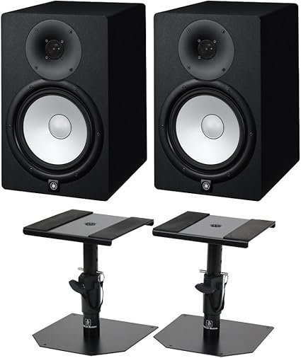 Amazon Yamaha Hs8 パワードスタジオモニタースピーカー Dicon Audio Ss 032r 卓上スピーカースタンド 付きセット モニタースピーカー 楽器