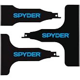 Spyder 3-Piece Scraper Blade Attachment Set for Reciprocating Saws, Includes 2, 4, and 6-inch Blades, for Removing Tile, Linoleum, Adhesives, Mastics, and More