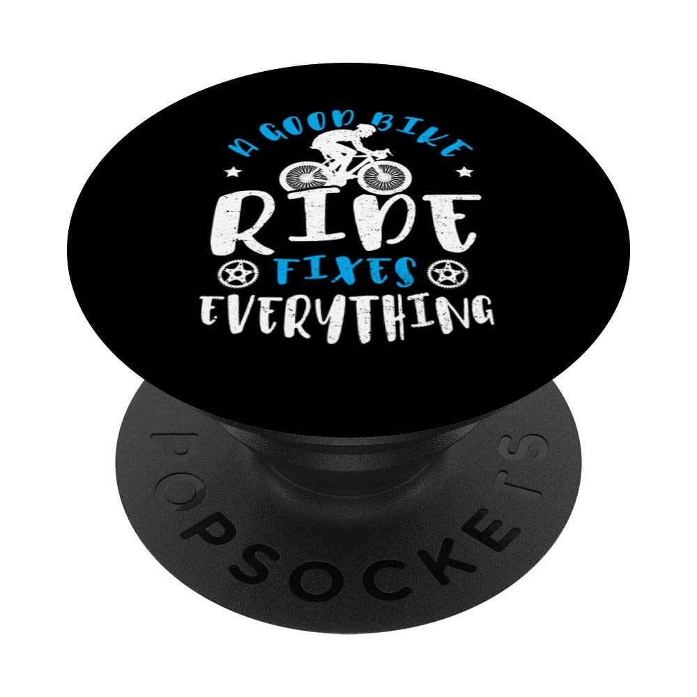Fix: A Good Bike Ride Fixes Everything - Bicycle PopSockets PopGrip: Swappable Grip for Phones & Tablets