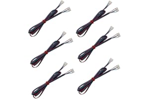 Azuocn 6 PCS 3D Printer Stepper Motor Cable XH2.54 4Pin to 6Pin Terminal Motor Wires, Ender 3 Stepper Motor Cables, 4 Pin to 6 Pin Stepper Motor Wire for 3D Printer Nema 17 Stepper Motor (1M)