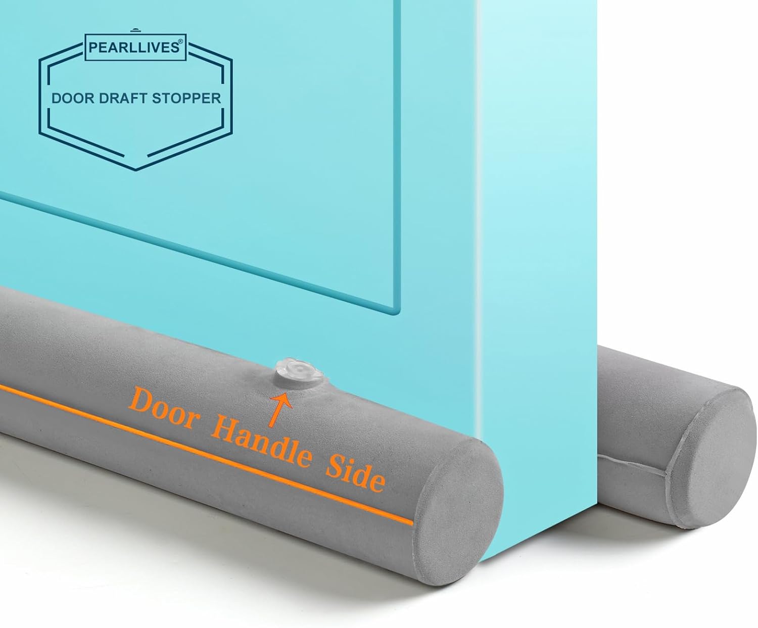 Draft Stoppers - PearlLives Door Draft Stopper for Bottom of Door Air Cushion Bottom Door Seal Under Door Draft Blocker Door Sweep Dust and Noise Blocker (Grey, 34-36INCH)