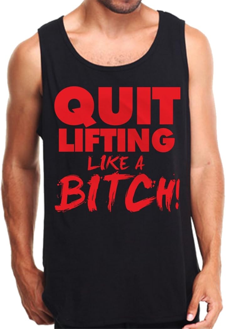 CaliDesign Men's Weight Lifting Tank Top Funny Workout Shirt at Amazon