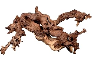 Hygger CO2 Natural Driftwood for Aquarium 12"-16" Large Aquarium Coral Wood Decor | Single Piece for Fish Tank Landscaping, Reptile Terrarium Climbing Branch, Freshwater Aquatic Wood Aquascaping