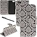 iPhone 7 Plus / 8 Plus Case, Urvoix Card Holder Stand Leather Wallet Case - Floral Totem Flip Cover for 5.5