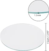 BELLE VOUS 50x Small Circle Mirror Tiles for Walls Mini Glass Mosaic DIY Crafts view 2
