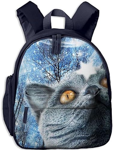 Cat And Star Multi-Pockets Shoulder BookBag Teens Backpacks Student Daypack