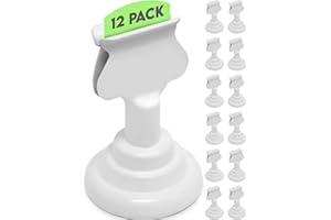 Place Card Holder (12 Pack) White Beautiful Table Cardholder for Wedding Tabletop Reception Banquet Menu Holders Clip Table R