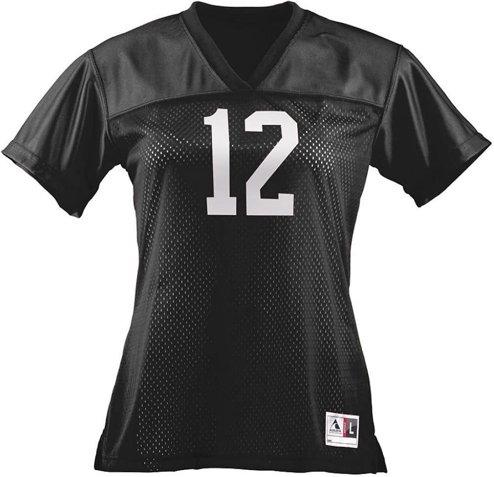 Girls Replica Football Tee BLACK LARGE Football