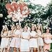 Rose Gold Confetti Balloons Set- 16 pcs Bachelorette Party Decorations for Bridal Showers, Wedding, Engagement Decor and Birthday Parties - Premium Large 18 Inch Latex Party Balloons Kit
