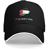 Brush Palestinian Palestine Flag Sandwich Cap Unisex Baseball Cap Trucker Dad Hat for Men Women Adjustable Peaked Fashion Outdoors Funny Golf Sunhat Black