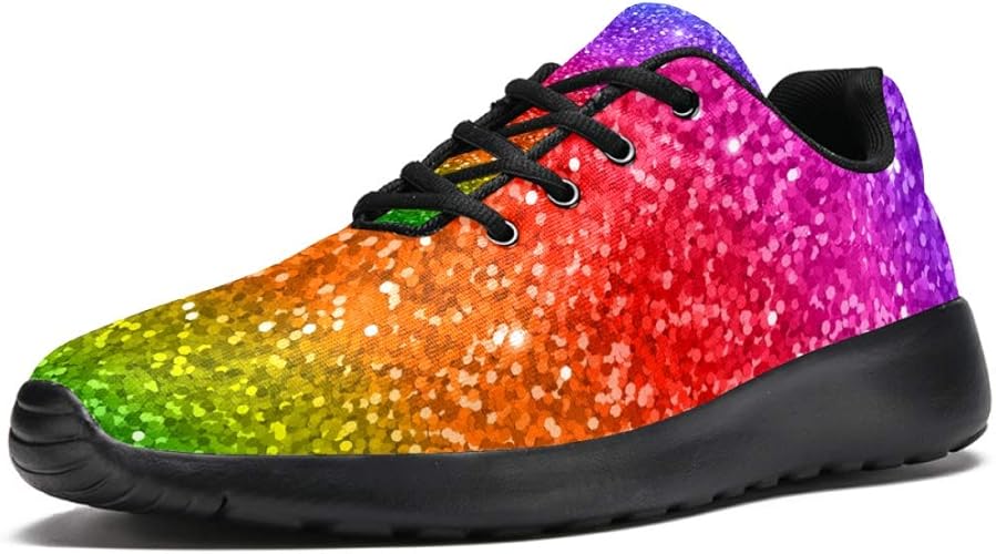rainbow tennis shoes