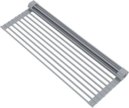 Amazon 水切りラック 折り畳み 簡単 収納食器 食材 シンク上 便利グッズ キッチン 用品 断熱パッド 水切りかご 5 333 Mm グレー Honglanao ホーム キッチン 通販