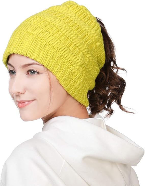 Amazon ニット帽 ニットキャップ キャップ レディース スキー帽子 スノボ帽子 小顔効果 防寒 帽子 ニットリブ編み 毛糸の帽子 秋冬 大きいサイズ スキー スノボ 自転車 散歩 55 56 57 58 59 60 イエロー ニット 通販